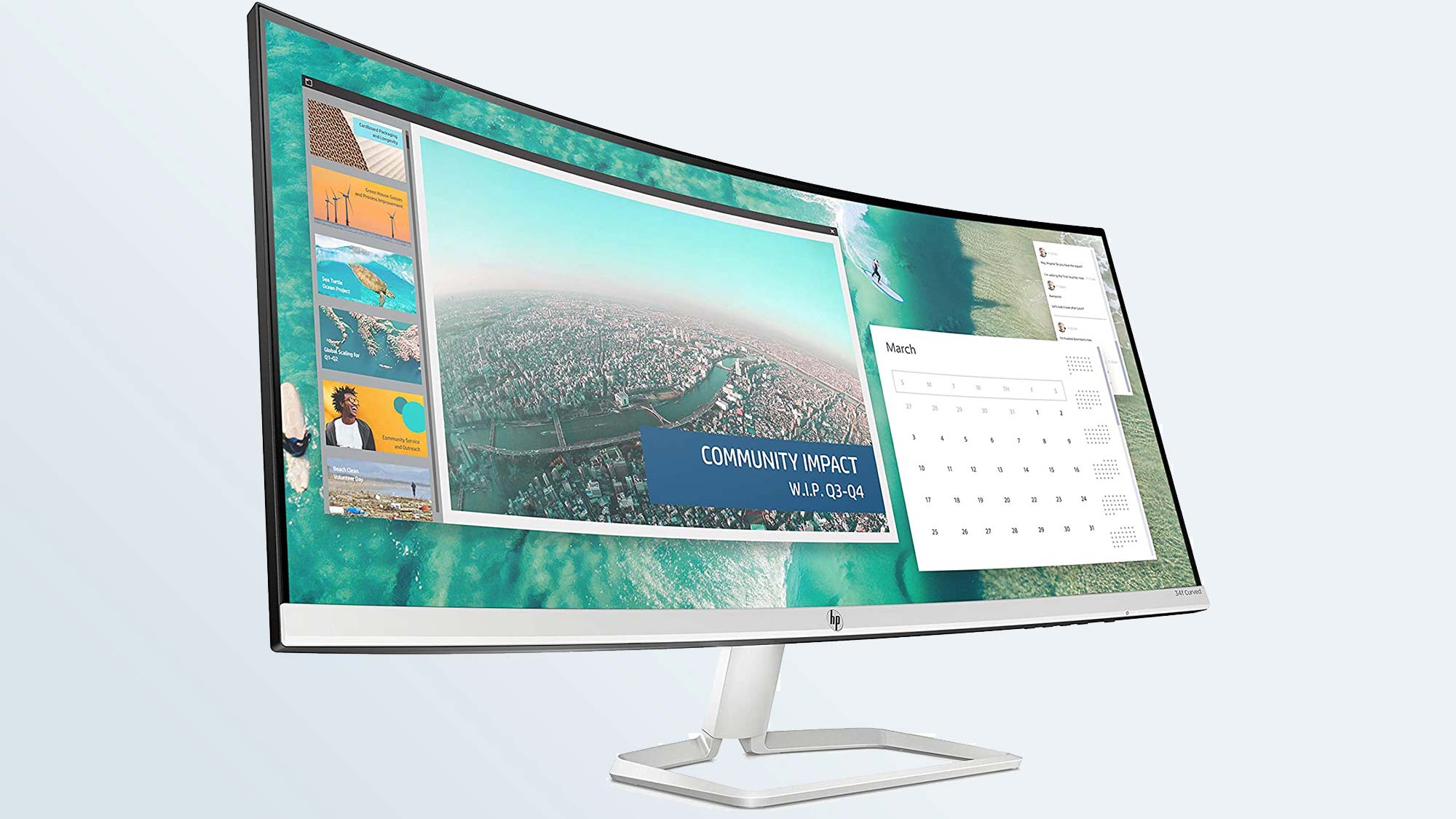 HP 34f Curved Display review