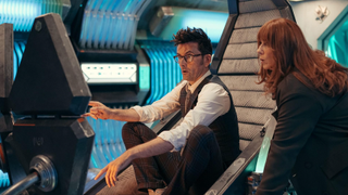 David Tennant and Catherine Tate in Doctor Who Wild Blue Yonder