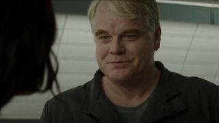 Philip Seymour Hoffman in Hunger Games Mockingjay Part 2