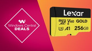 Windows Central deal banner for the Lexar Professional Gold MicroSD