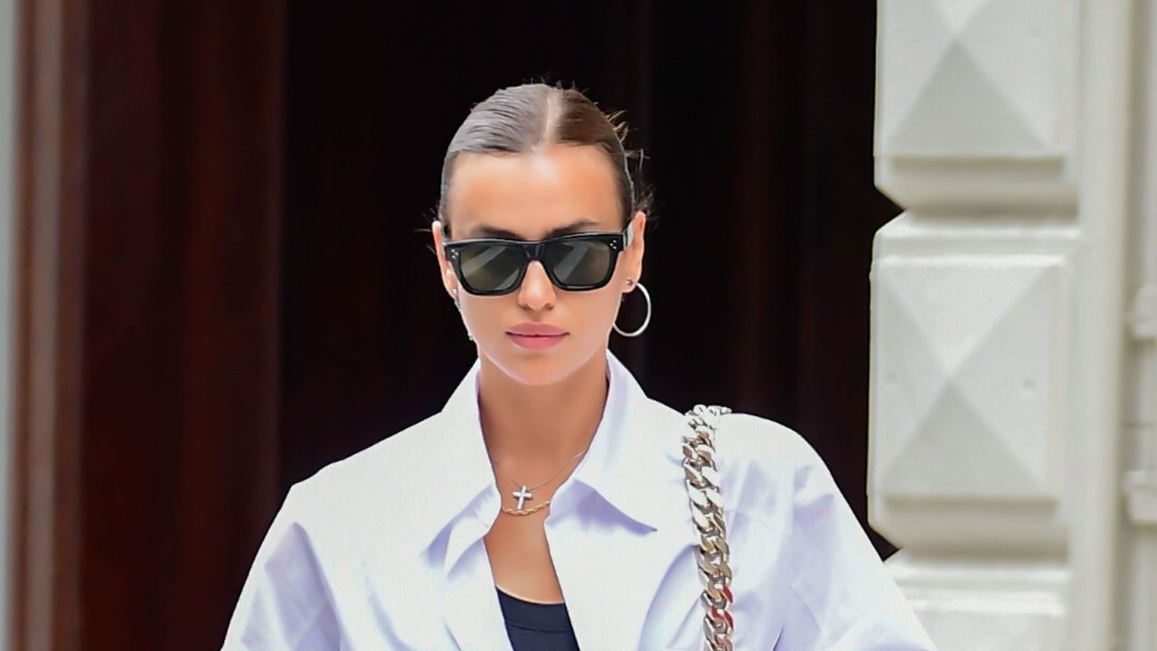 new york, ny june 22 irina shayk is seen walking in soho on june 22, 2021 in new york city photo by raymond hallgc images