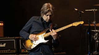Eric Johnson performs as part of Experience Hendrix at Ovens Auditorium on April 09, 2025 in Charlotte, North Carolina