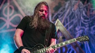 Mark Morton onstage with Lamb Of God in 2023