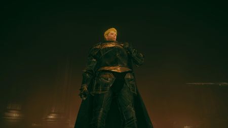 A player proudly taps the chestplate of their solitude armor in Shadow of the Erdtree