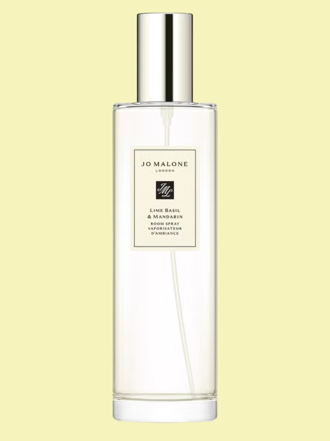 A bottle of lime, basil, and mandarin room spray from Jo Malone London