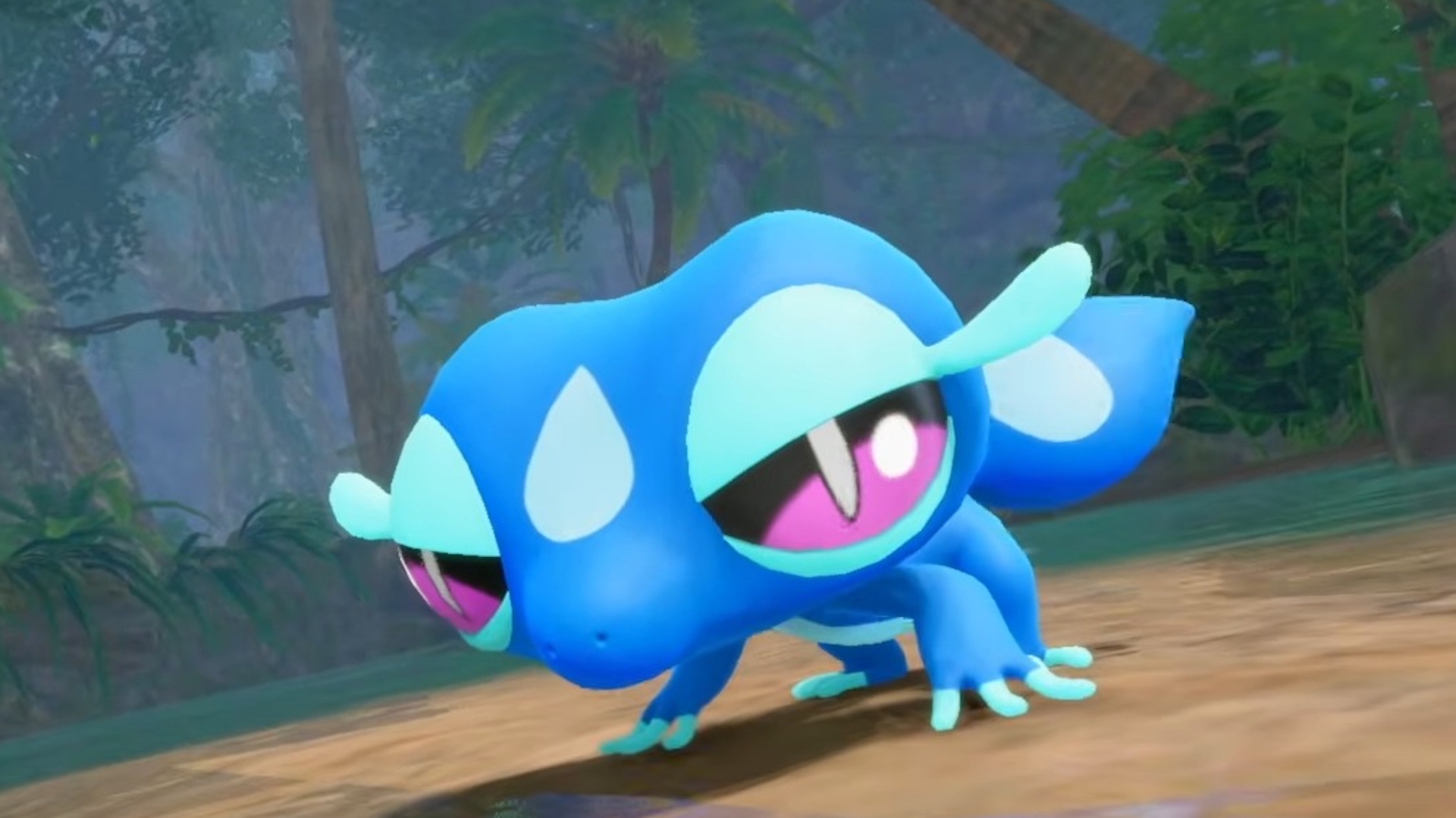 Pokemon Winds and Waves starter the blue lizard Gecqua