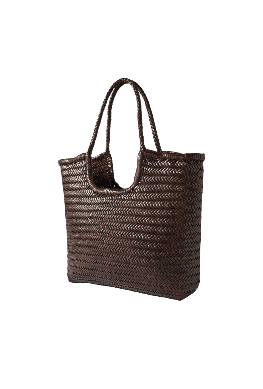 DRAGON DIFFUSION, Diagonal Triple Jump Woven Leather Tote