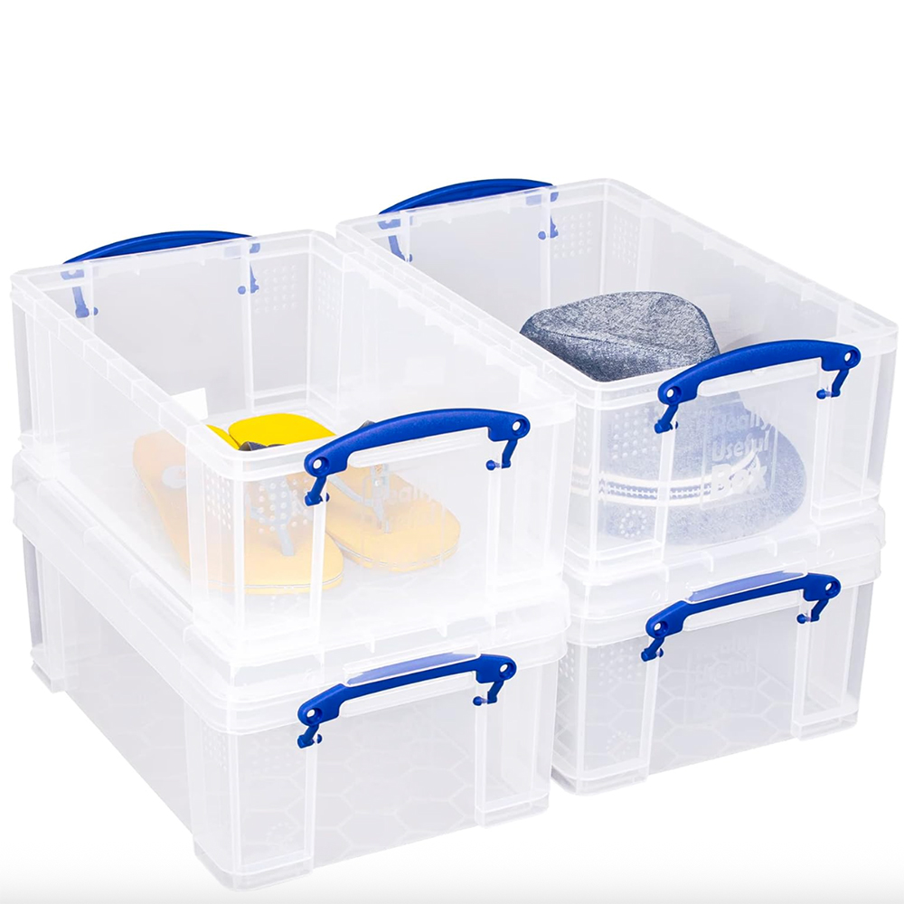 Amazon clear storage boxes