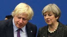 Boris Johnson and Theresa May at this year's Nato summit