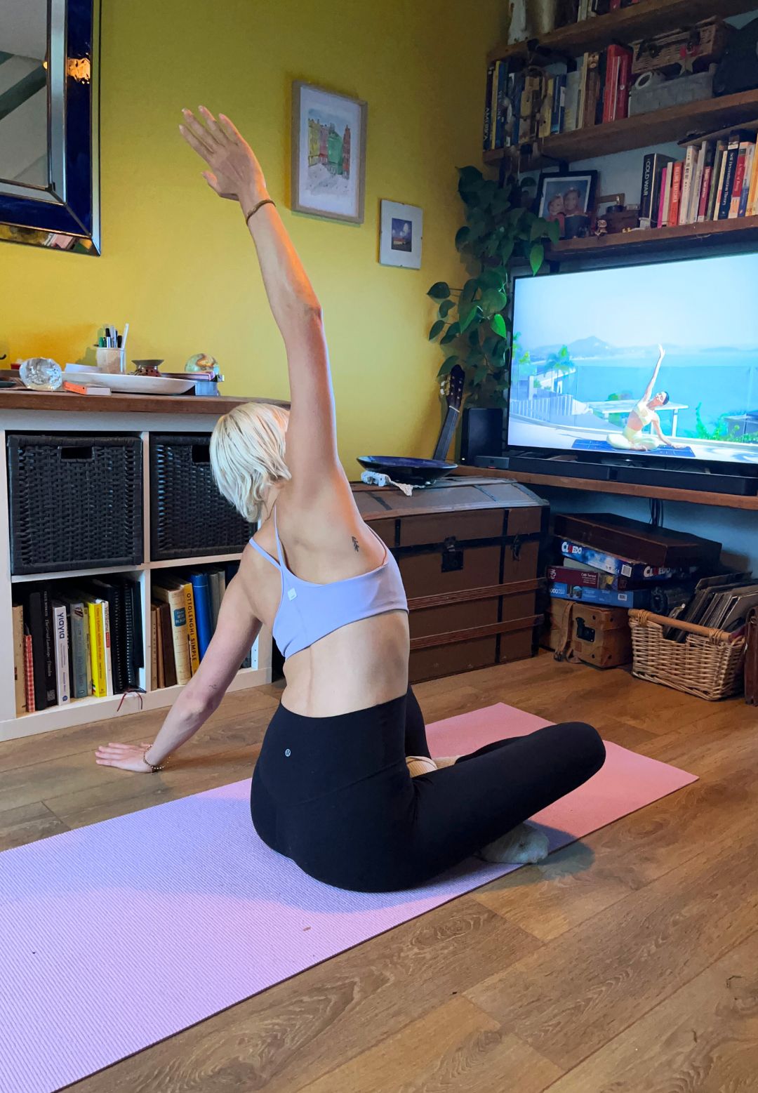 Health writer Ash during her Move With Nicole Pilates challenge