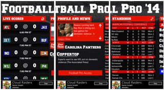 Football Pro '14 Main Pages
