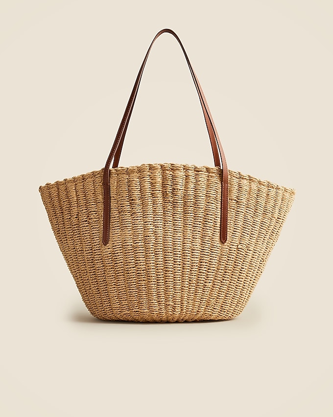 Como Woven Straw Tote