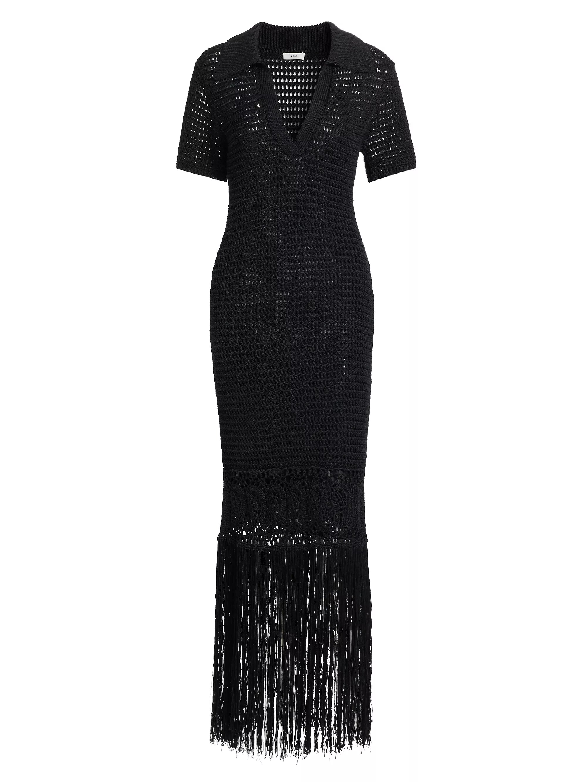 Valerie Crochet Fringe Maxi Dress