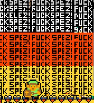 The state of Germany's section of r/place after Reddark.