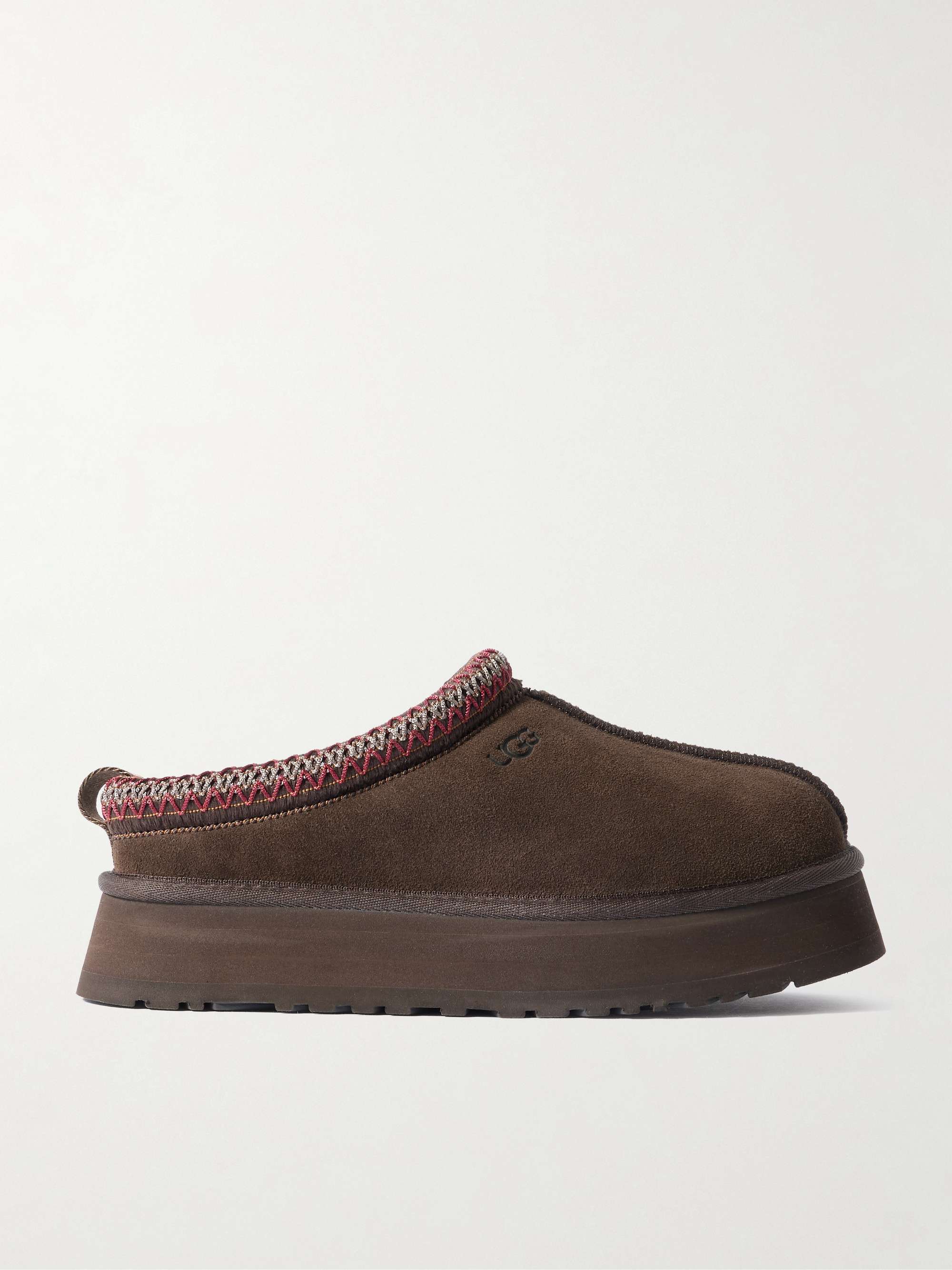 Tazz Ii Embroidered Shearling Slippers
