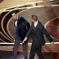 Will Smith hitting Chris Rock at the 2022 Oscars