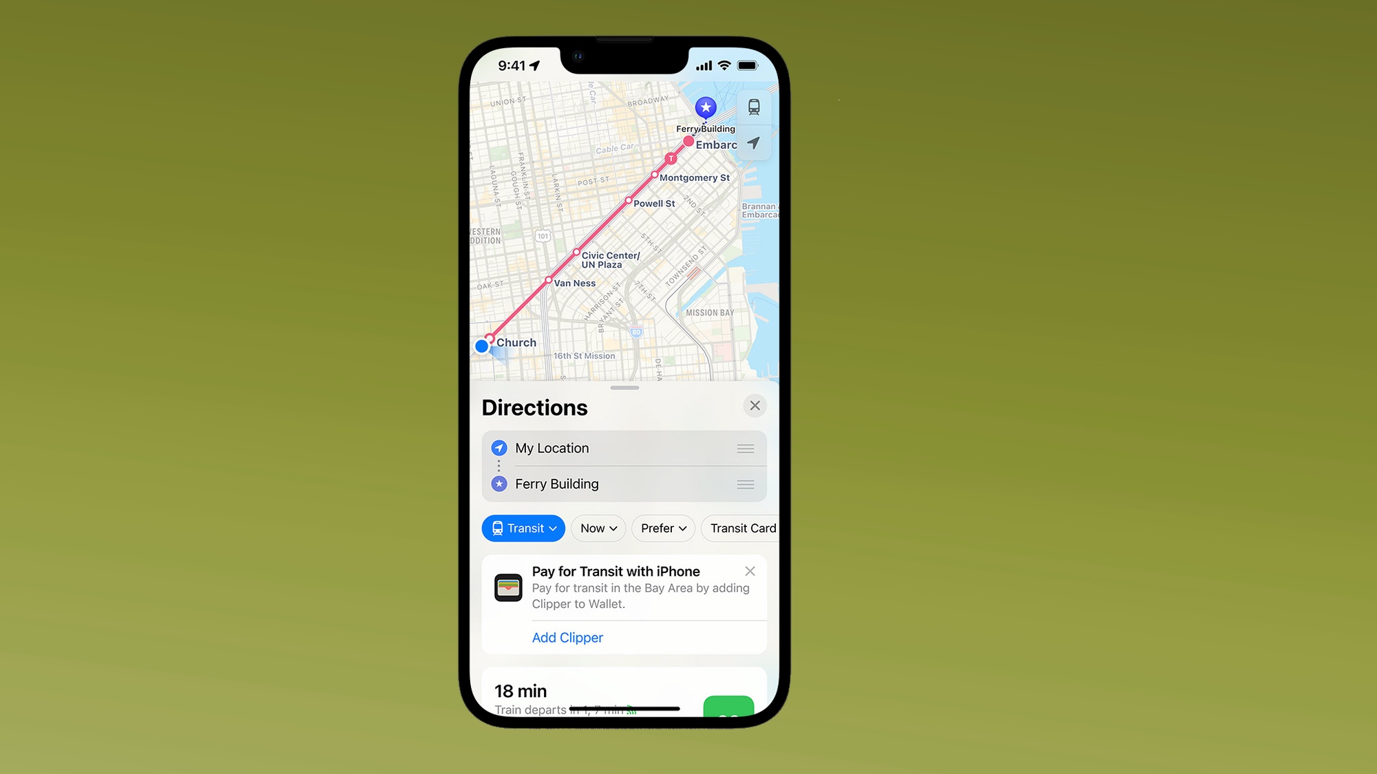 iOS 16 maps transit