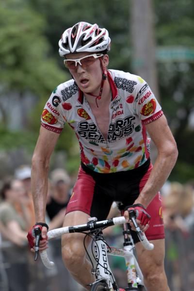 Will Routley (Jelly Belly p/b Kenda) puts on his pain face after a lengthy solo stint off the front.