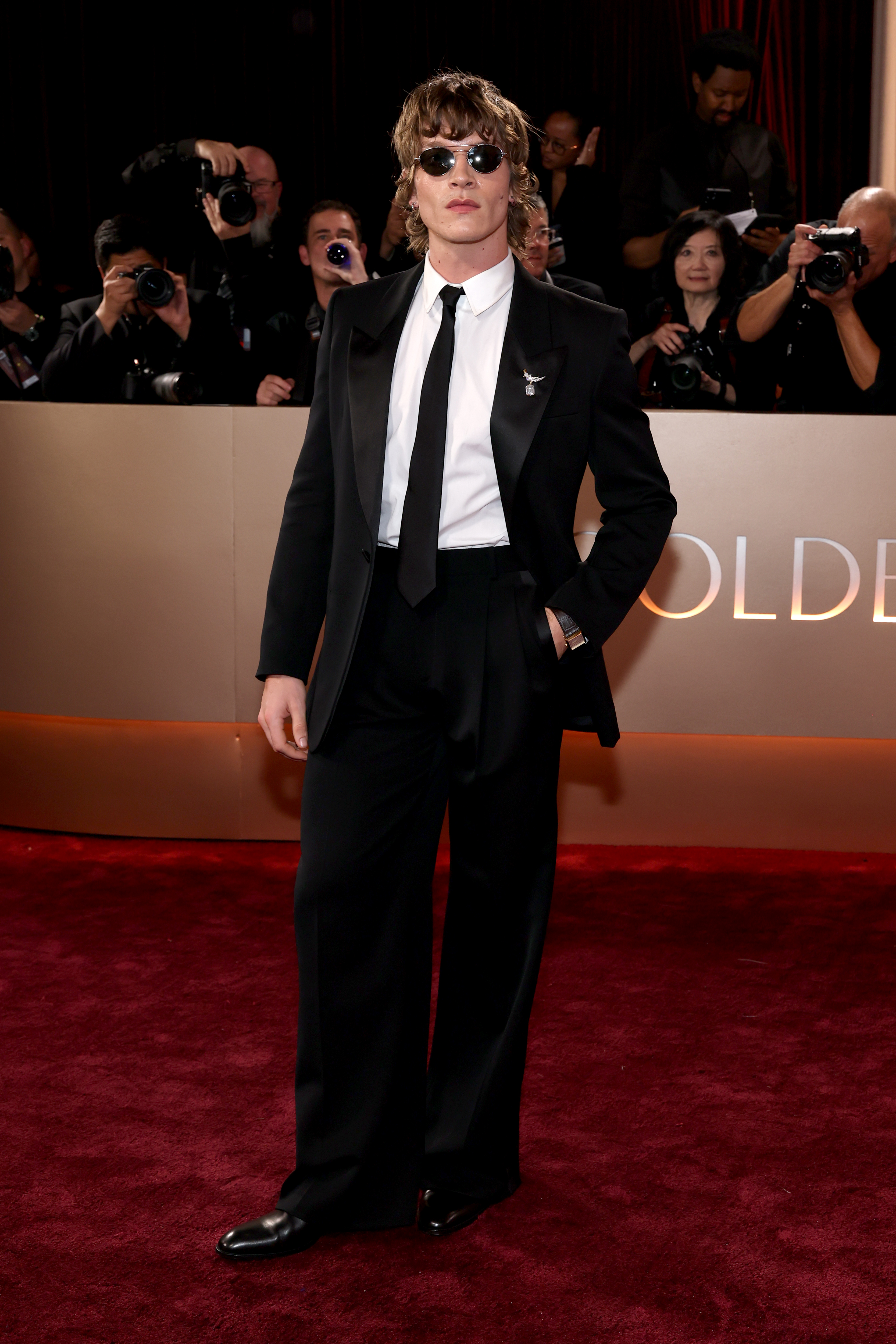 Connor Storrie of Heated Rivalry at the 2026 Golden Globes