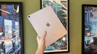 iPad Air M4 in-hand