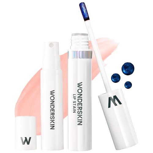 Wonderskin Wonder Blading Lip Stain Peel Off and Reveal Kit - Long Lasting, Waterproof Nude Lip Tint, Transfer Proof Natural Makeup Stain Kit (adore)