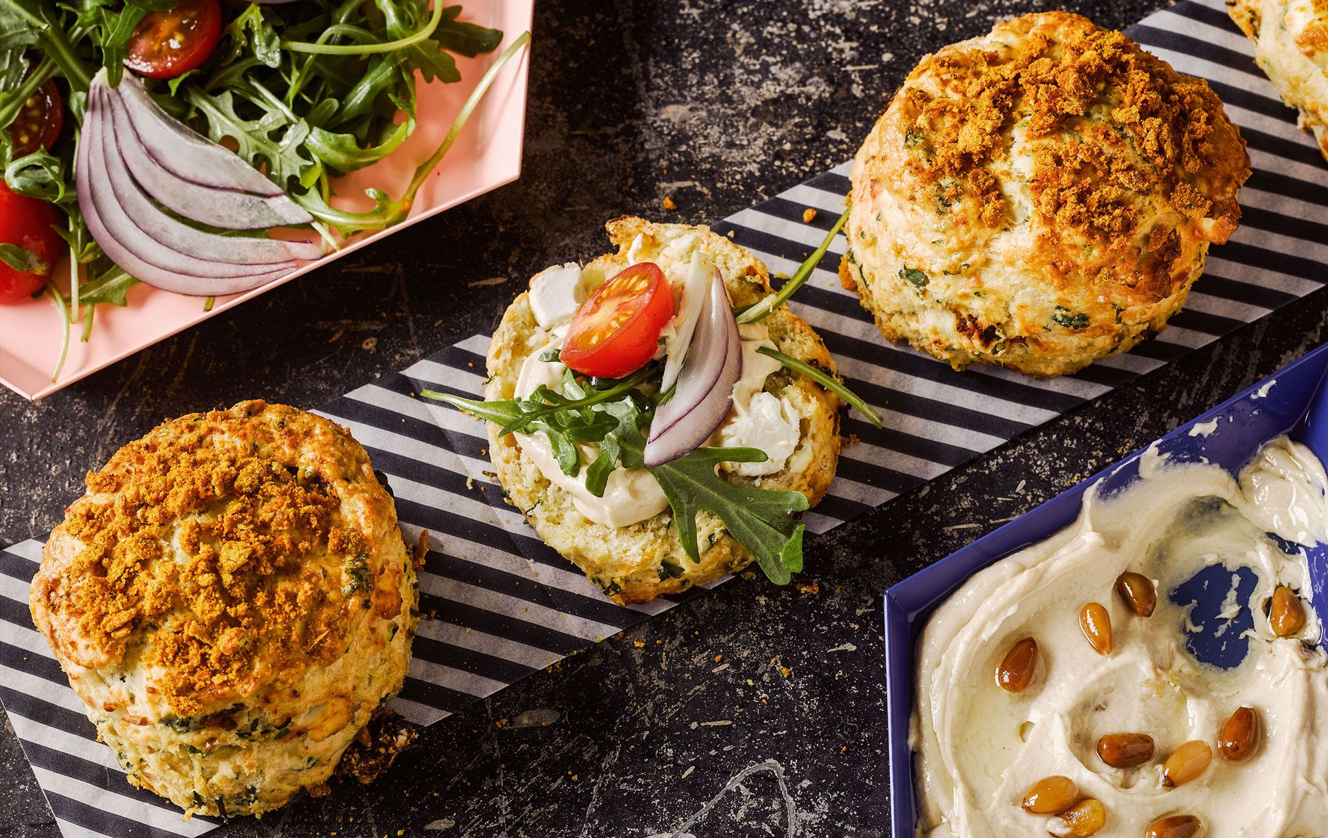 Liam Charles' falafel scones recipe