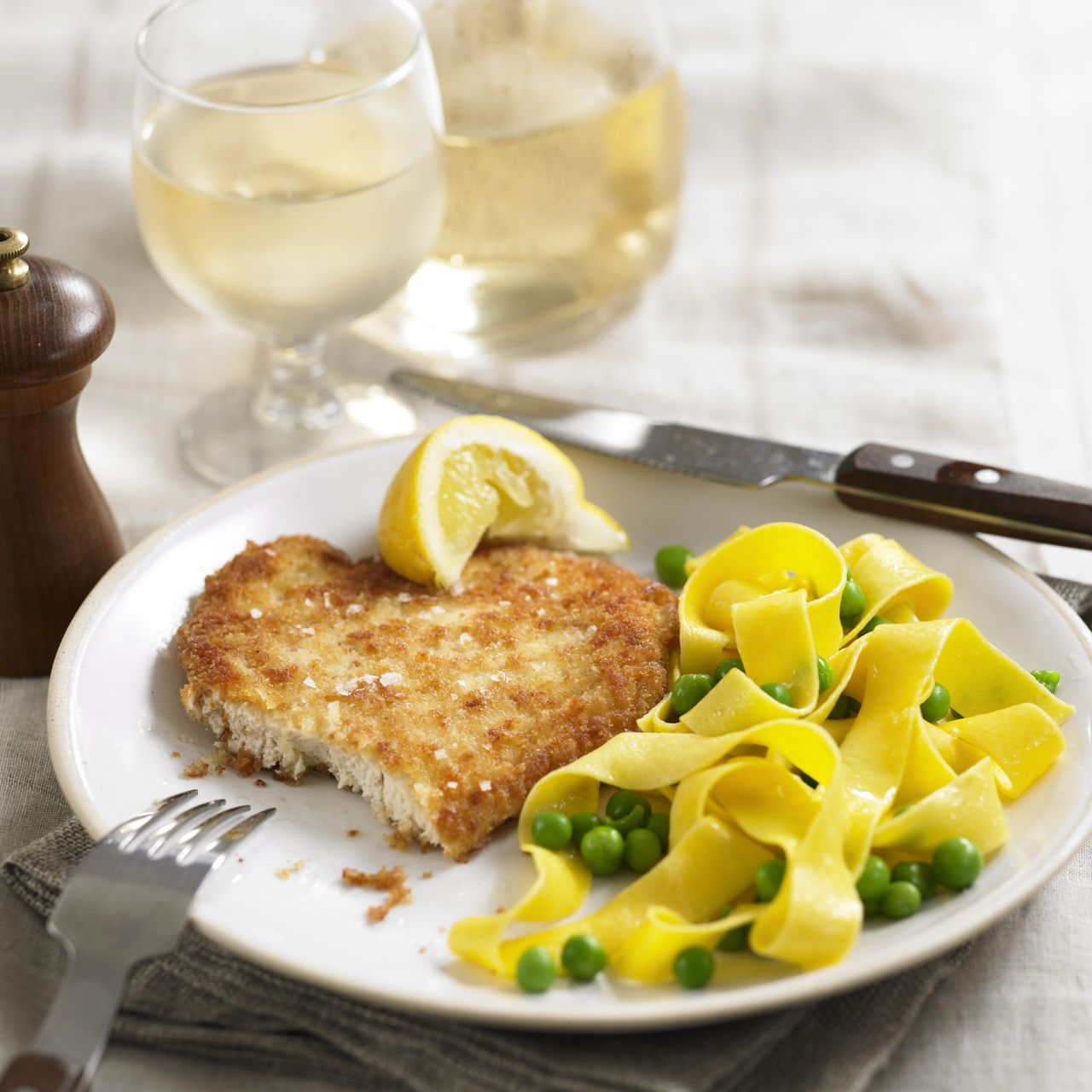 Chicken Schnitzel with Noodles | Dinner Recipes | Woman & Home