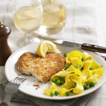 Chicken schnitzel recipe-noodles recipe-chicken recipes-recipe ideas-woman and home