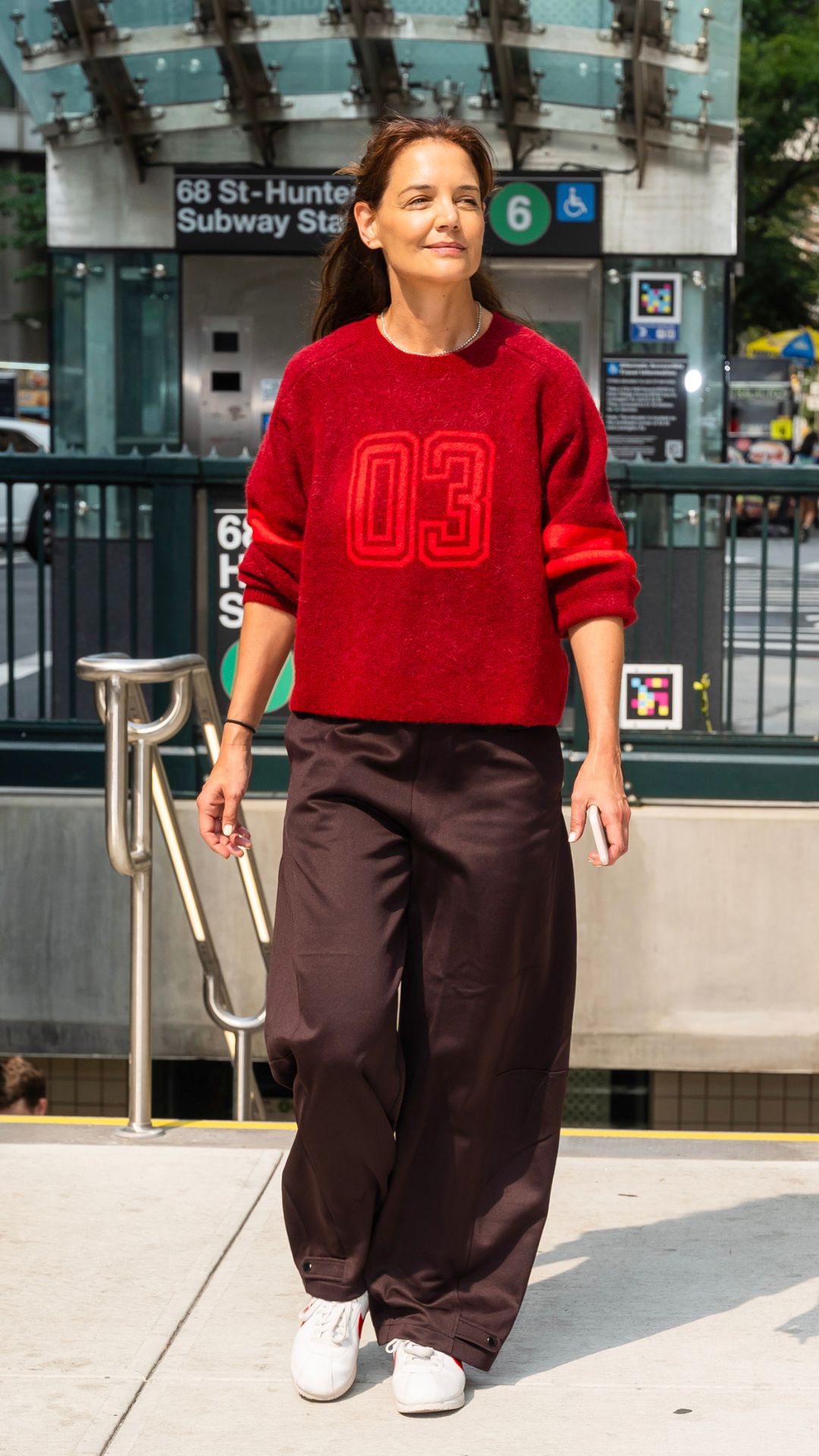 Katie Holmes spotted out and about on September 06, 2025 in New York City
