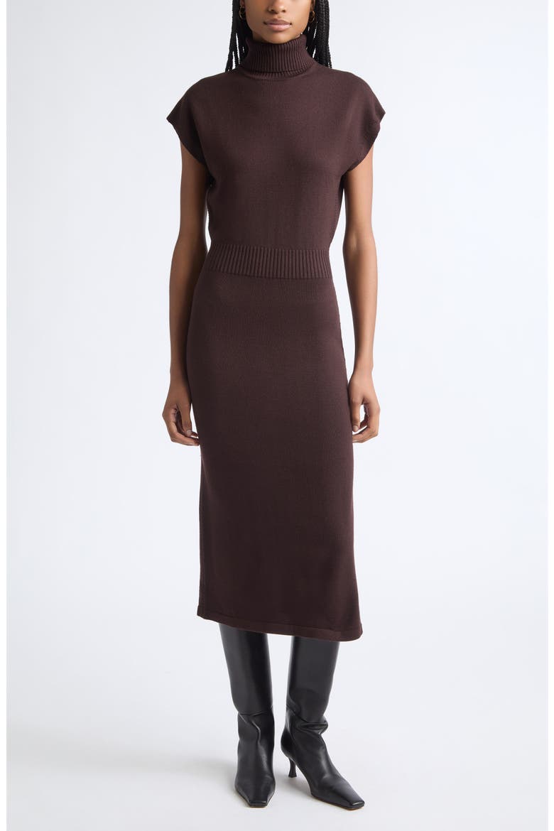 Natalie Turtleneck Wool Sweater Dress