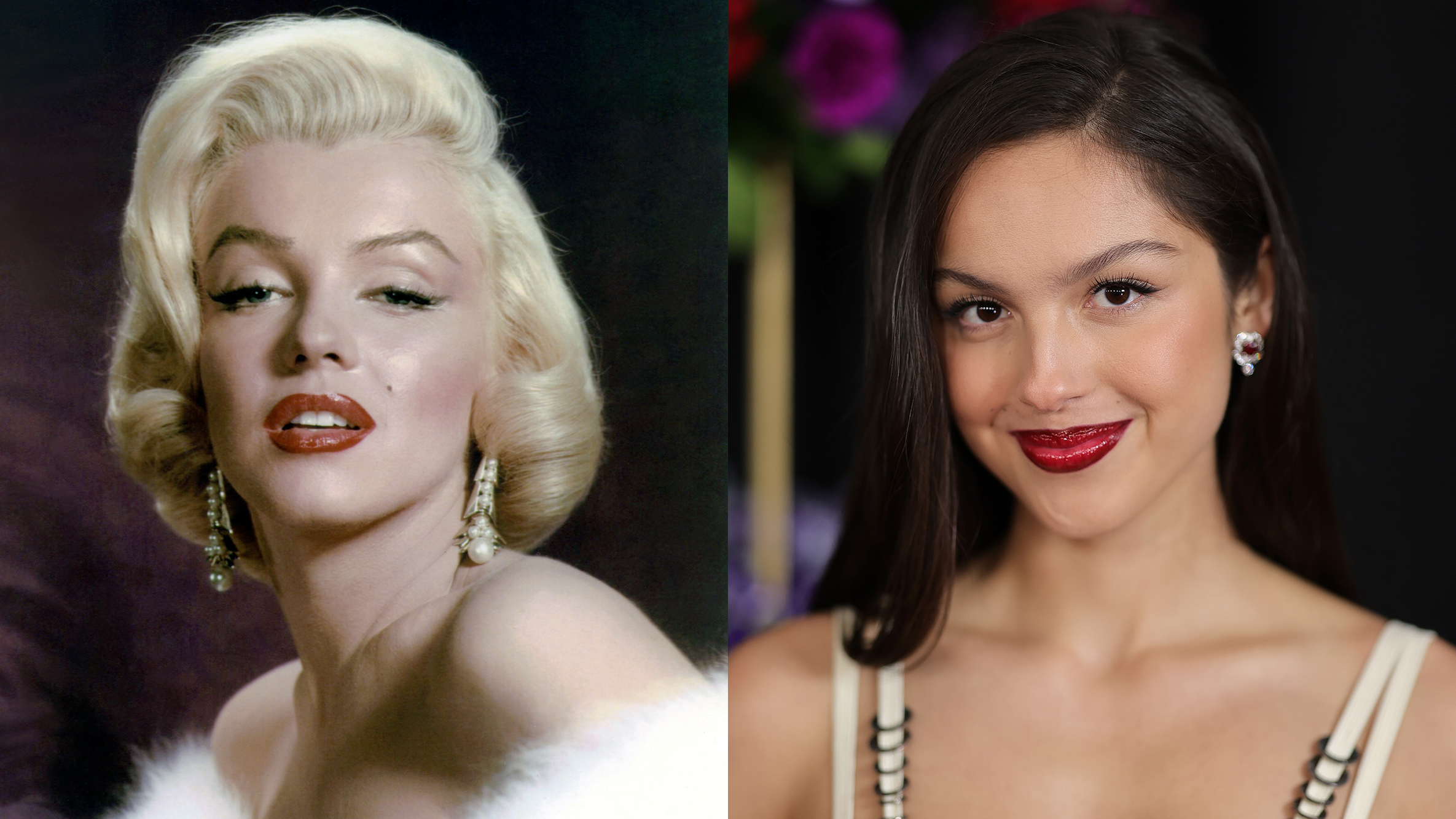 makeup - marilyn monroe, olivia rodrigo