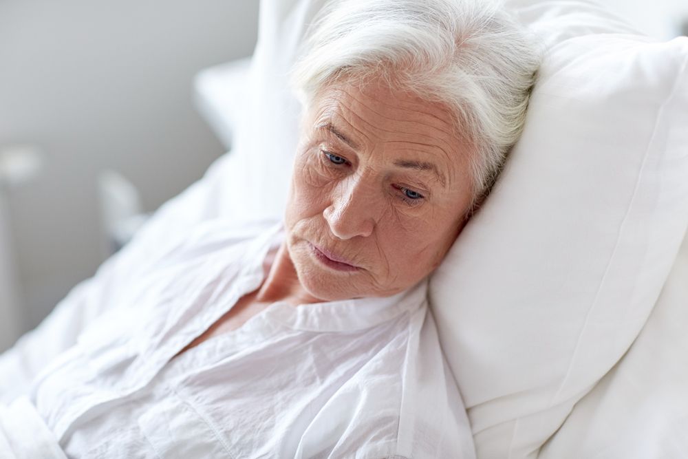 woman in hospital