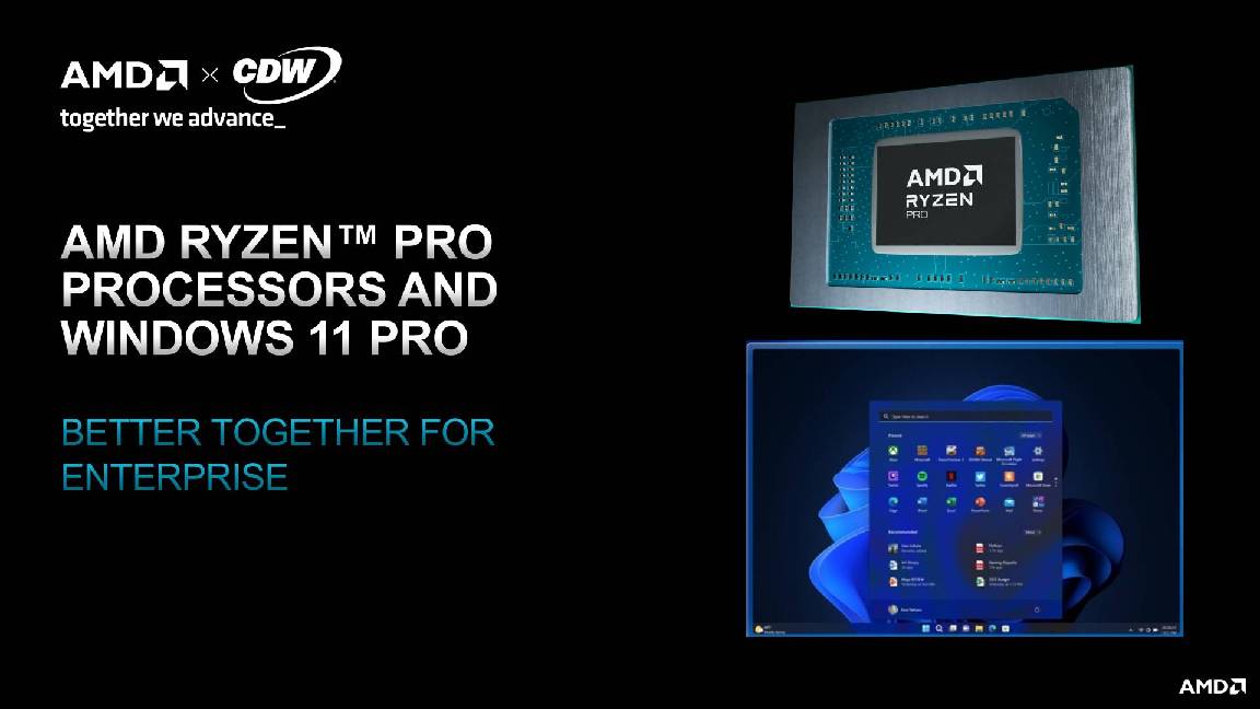 AMD Ryzen™ PRO processors and Windows 11 Pro