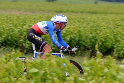 Christophe Kern (Europcar) the French time trial champion at the Dauphine