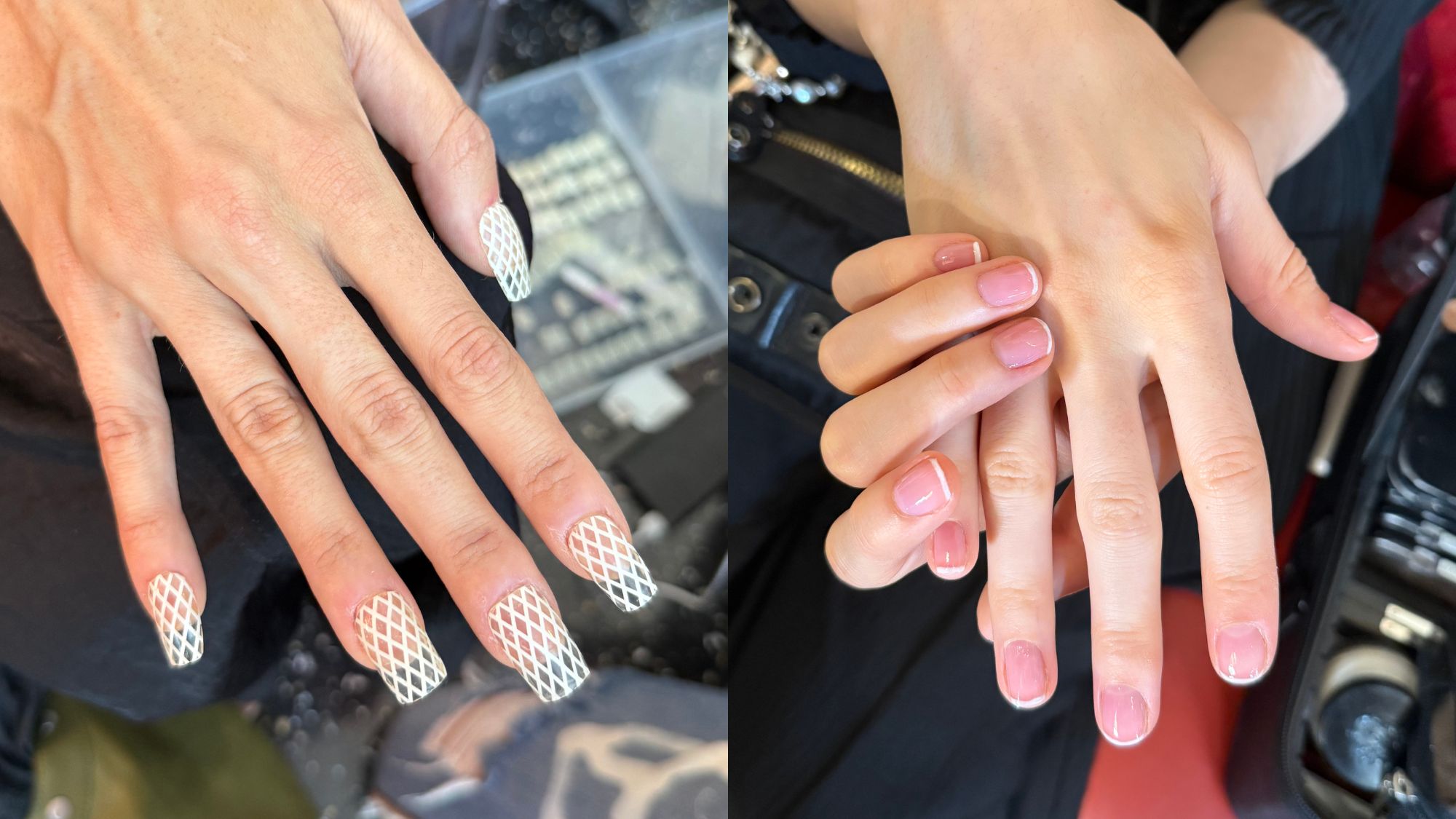 Images taken by senior beauty editor Jamie Schneider backstage at Sandy Liang and Kim Shui