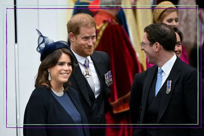 Princess Eugenie with Prince Harry and husband Jack Brooksbank