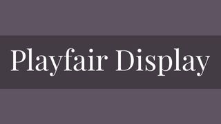 Sample of Playfair Display, one of the best free serif fonts