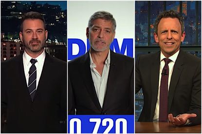 Jimmy Kimmel, George Clooney, and Seth Meyers roast Mike Pompeo