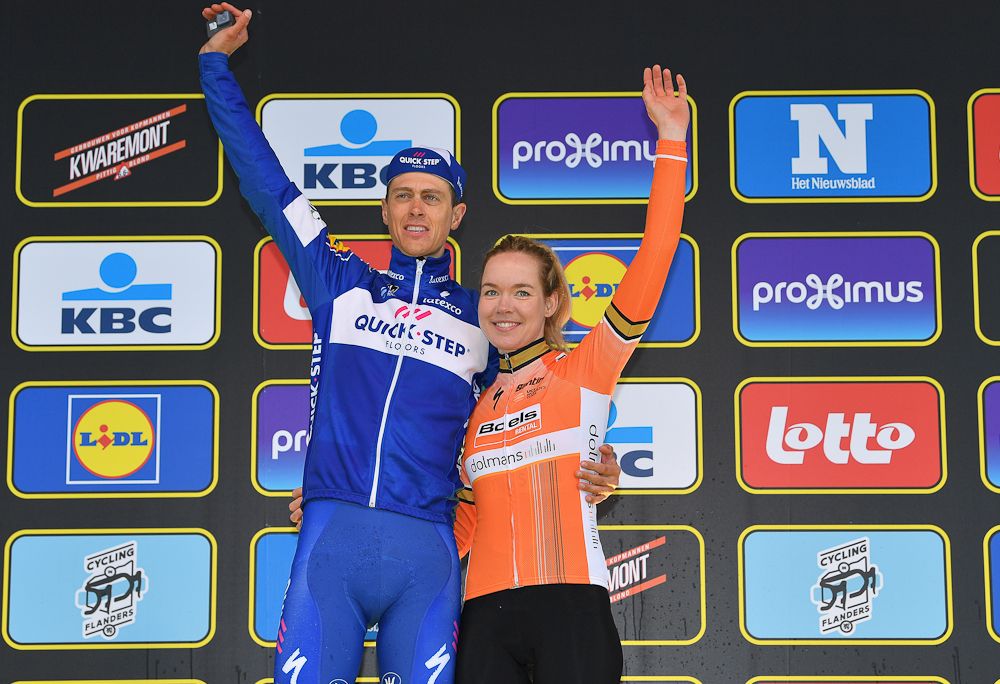 2018 Tour of Flanders winners Niki Terpstra and Anna van der Breggen