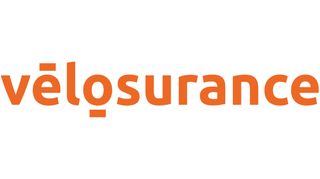 The Velosurance logo, orange text on a white background