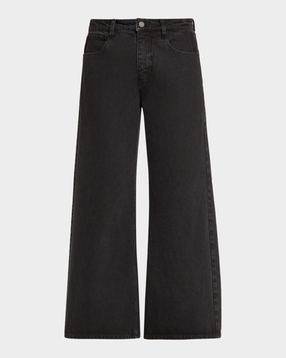 Terese Flared-Leg Dark Jeans