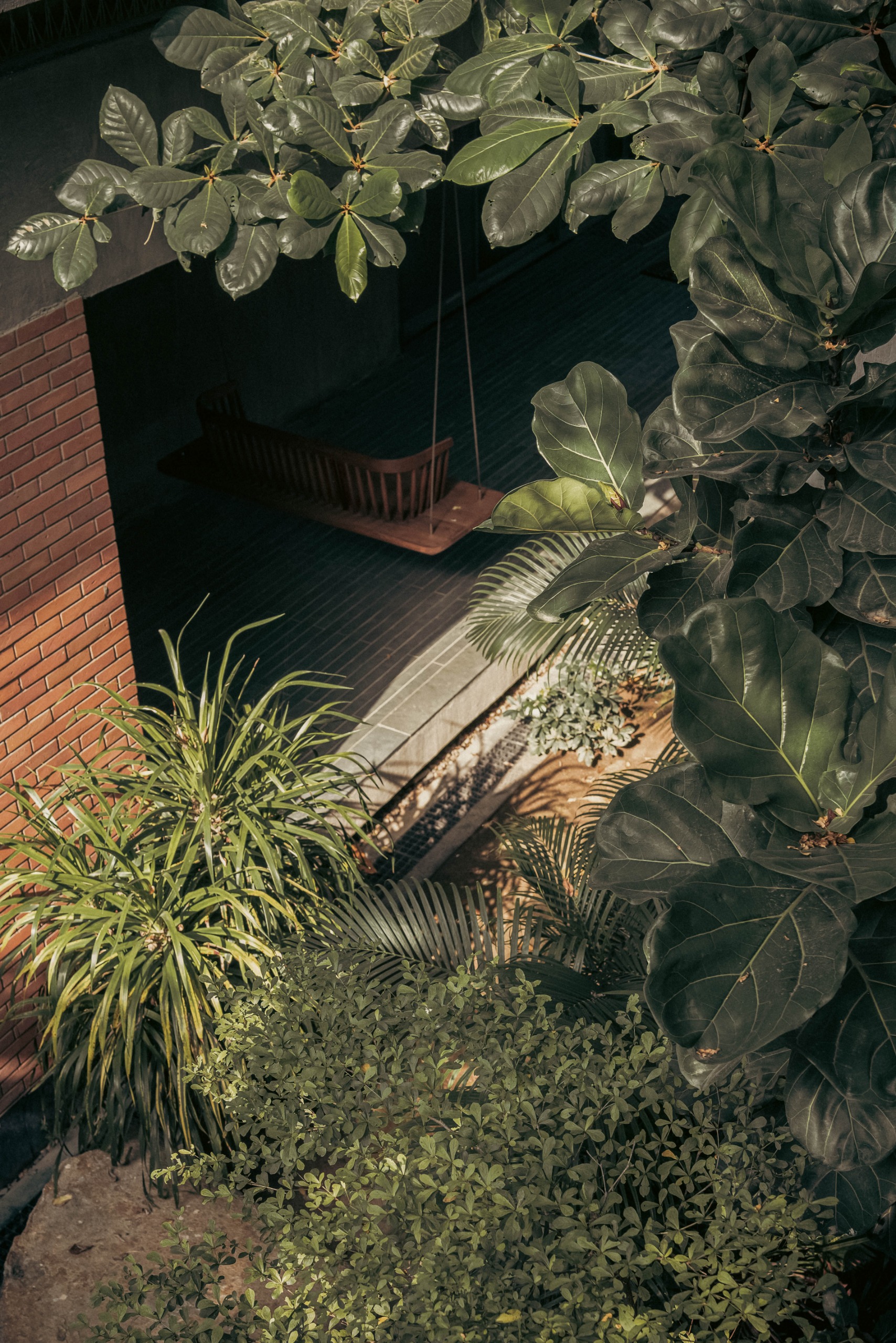 A view of the ground floor veranda