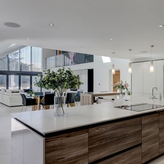 the shires open plan kitchen and living space