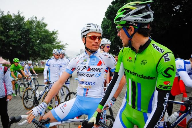 Yesterday's stage winner has a chat