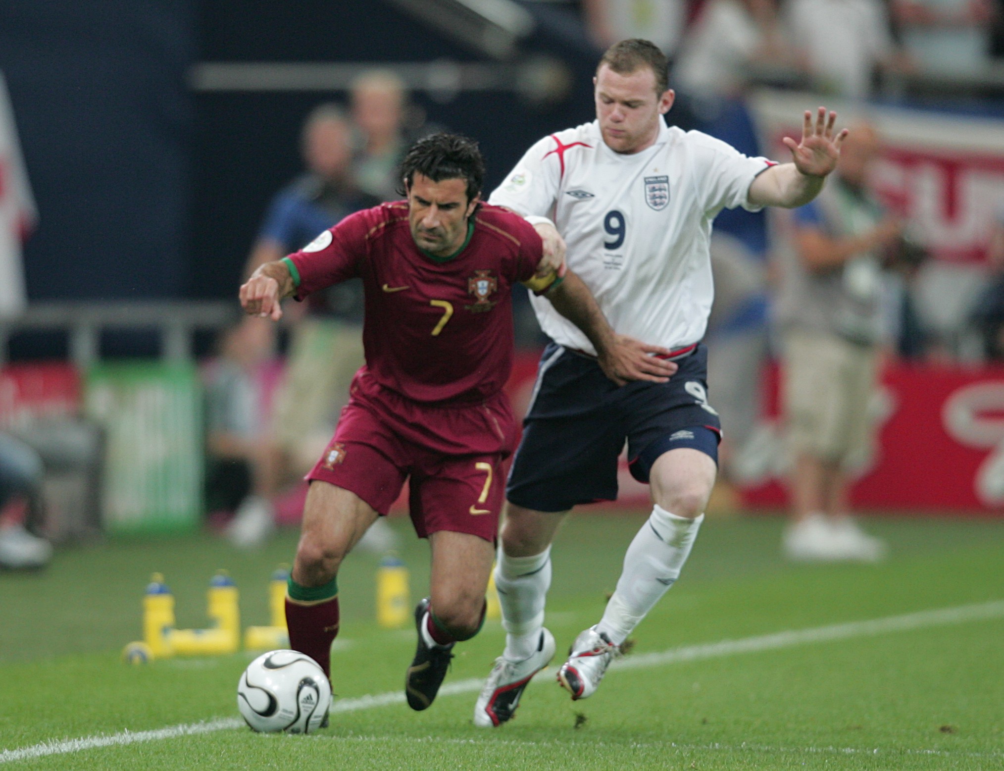 Luis Figo, left, enjoyed an illustrious career with club and country
