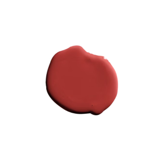 A bright red paint swatch