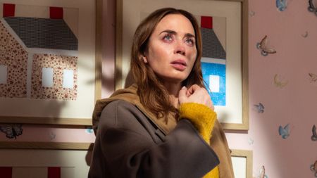 Emily Blunt in DISCLOSURE DAY, directed by Steven Spielberg