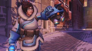 Overwatch 2 Mei with her robot friend Snowball