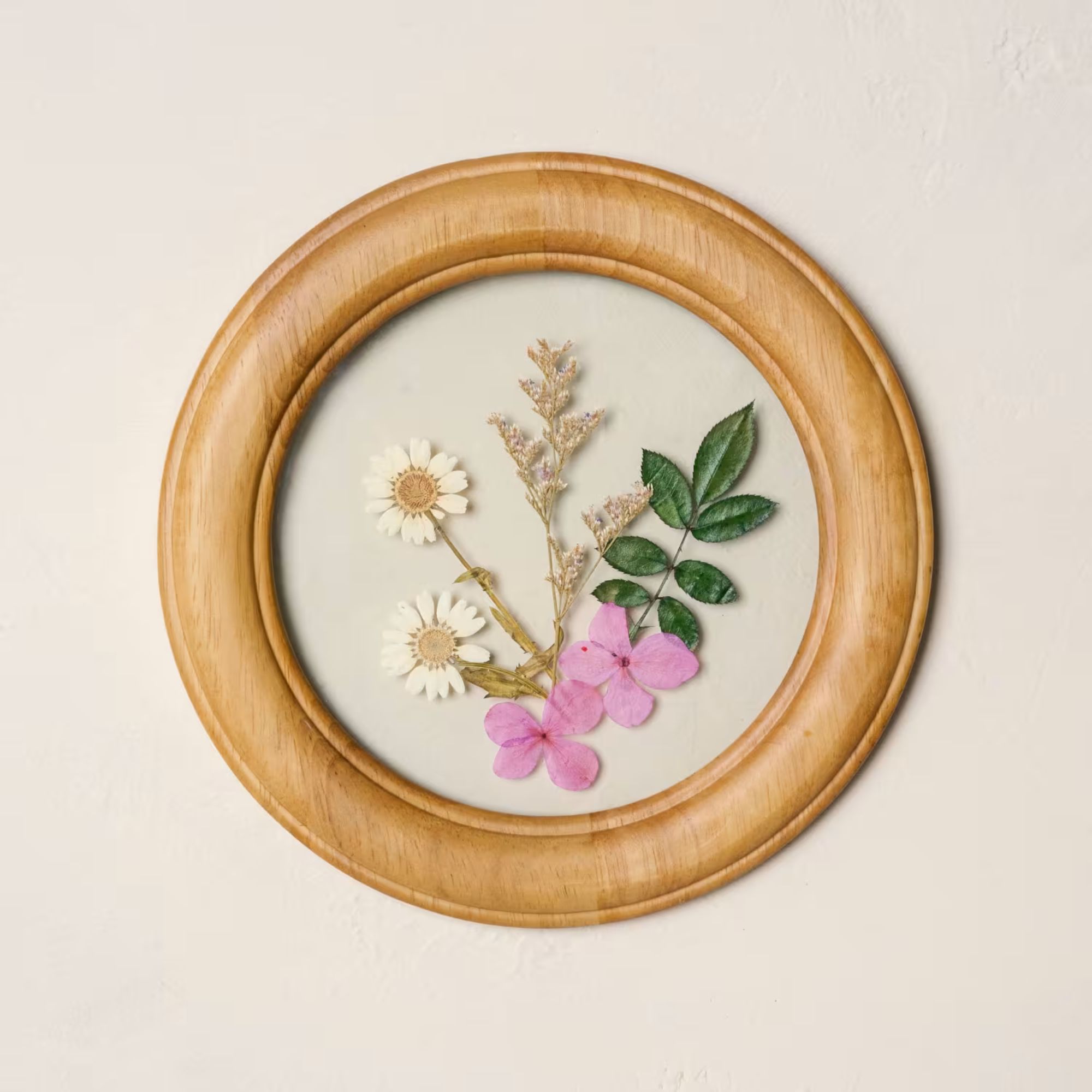 Pressed Botanicals in Wood Frame