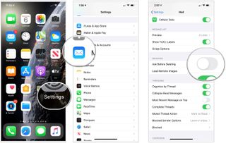 Launch the settings app and tap Mail. Choose the Ask Before Deleting toggle